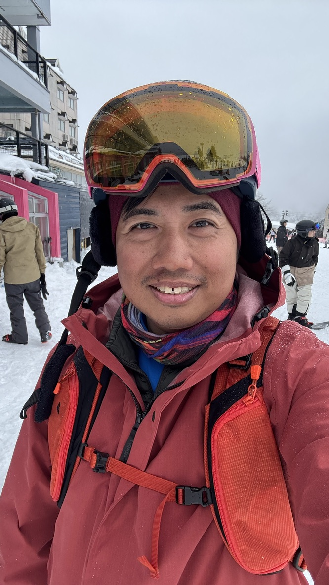 TENKA 在雪場的個人照