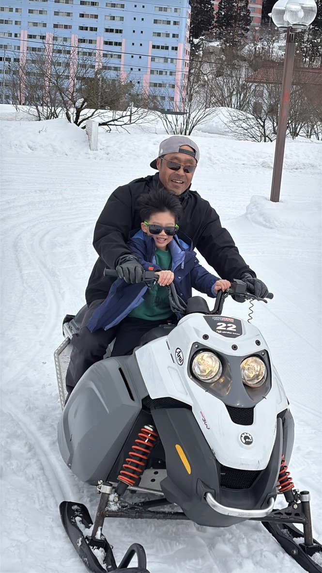 湯澤中央公園親子雪上摩托車體驗